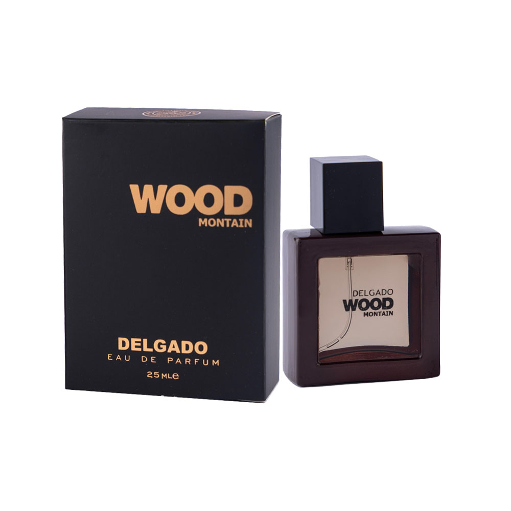 عطر جیبی مردانه دلگادو مدل وود مونتین 25 میل